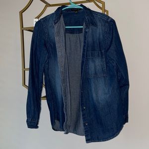Denim button down, banana republic, size M